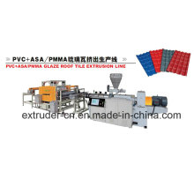 Asa+PVC Composite Glazed Roofing Titles Extrusion Line, Glazed Titles Production Line